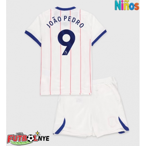 Camiseta Chelsea Joao Pedro #9 Tercera Equipación para niños 2026-27 manga corta (+ pantalones cortos)